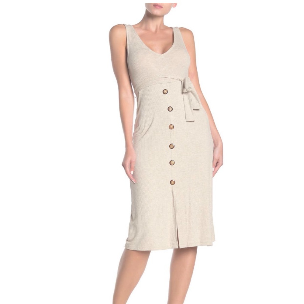NEW Nordstrom Velvet Torch Asymmetric Midi Dress S